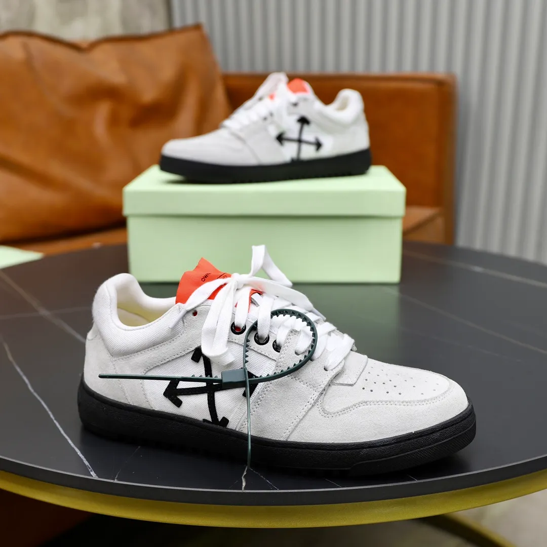 Men's shoes: 462💰💶【off-white】👫 Original one-to-one replica, high-end quality🥳The latest model has not been listed on the official website yet, the top version. Fabric: Imported original leather splicing Lining: Imported breathable mesh Outsole: Original rubber soft, light and wear-resistant Outsole Male 38-44 (customized for 45 and 46)